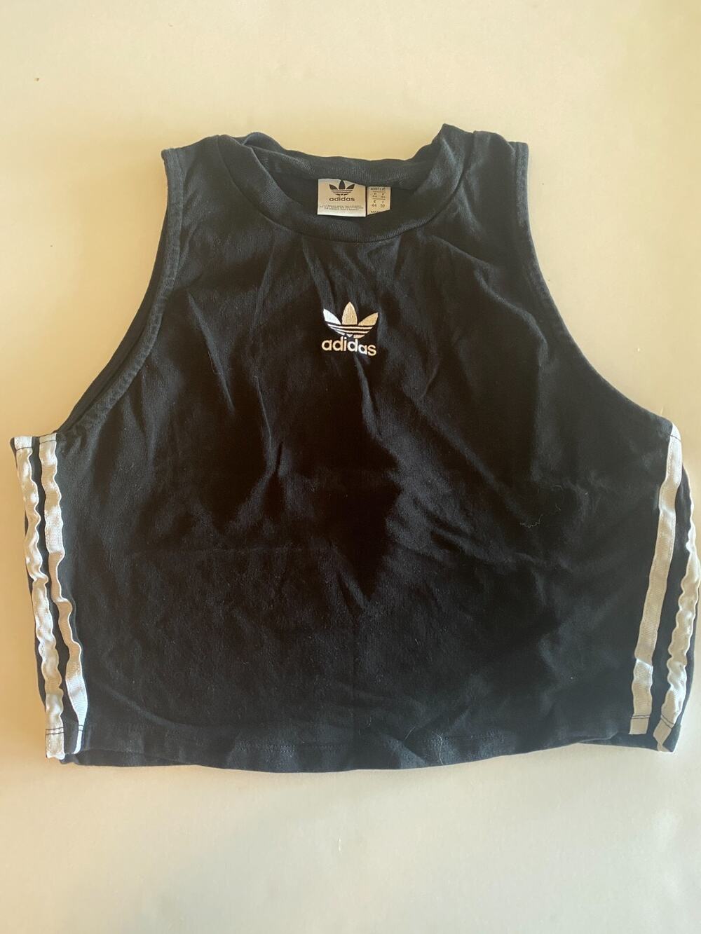 Adidas Original Crop Tank - Black, Size L